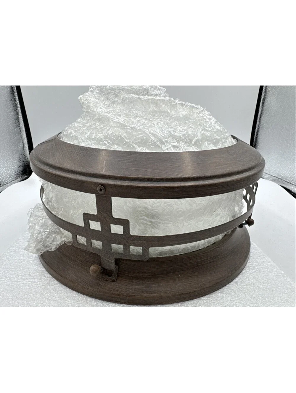 Patriot Lighting Newton Outdoor Ceiling Light Alabaster Glass 11-1/4”W X 5-7/8”H